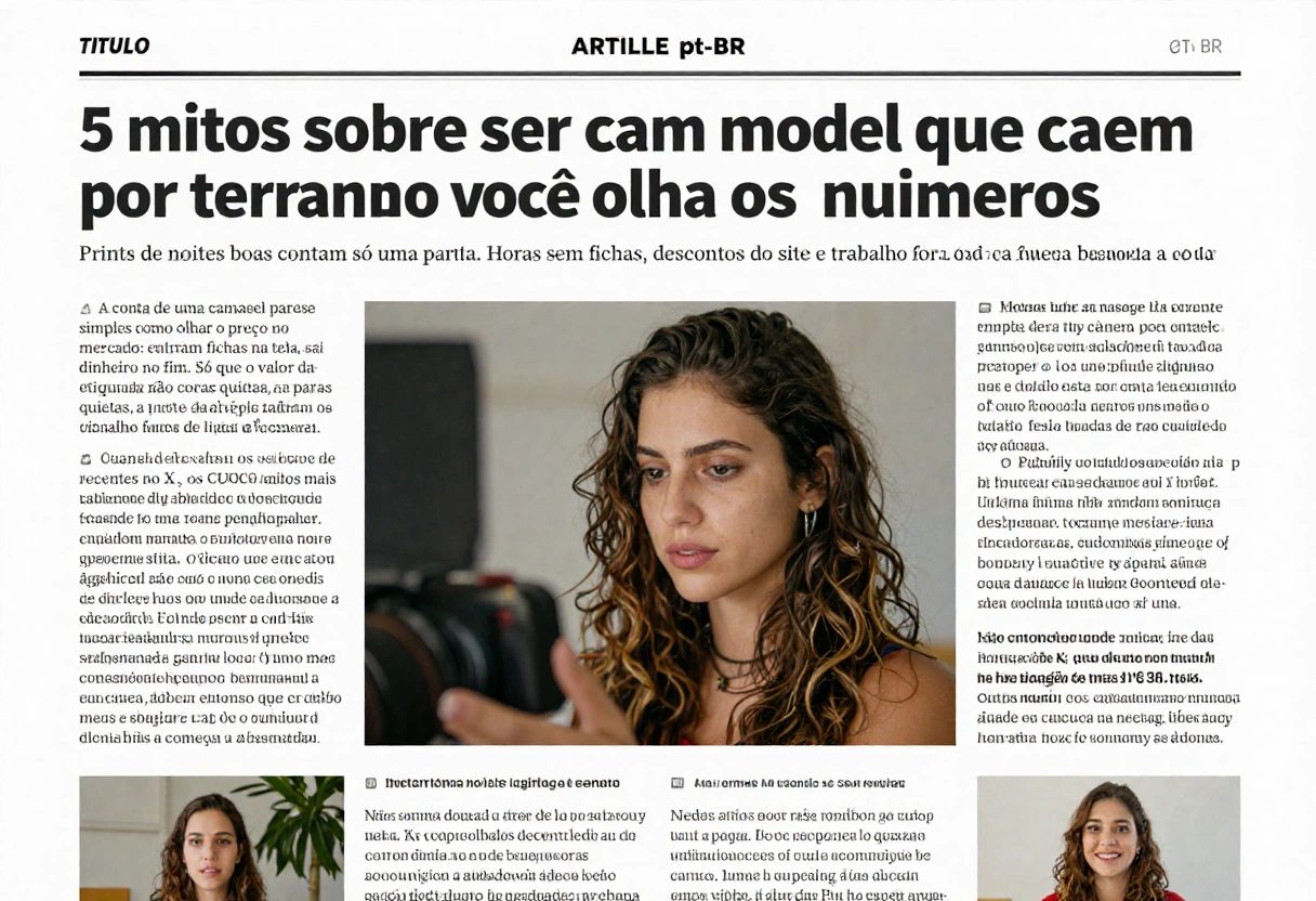 5 mitos sobre ser cam model que caem por terra quando você olha os números