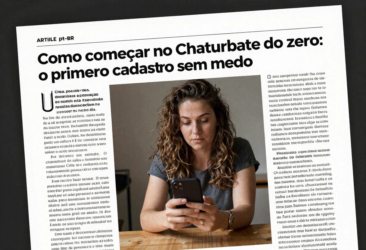Como começar no Chaturbate do zero: o primeiro cadastro sem medo